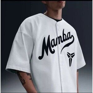 Nike Kobe Bryant Mamba Out Baseball Jersey Sail Cream White  Men's medium IB0007